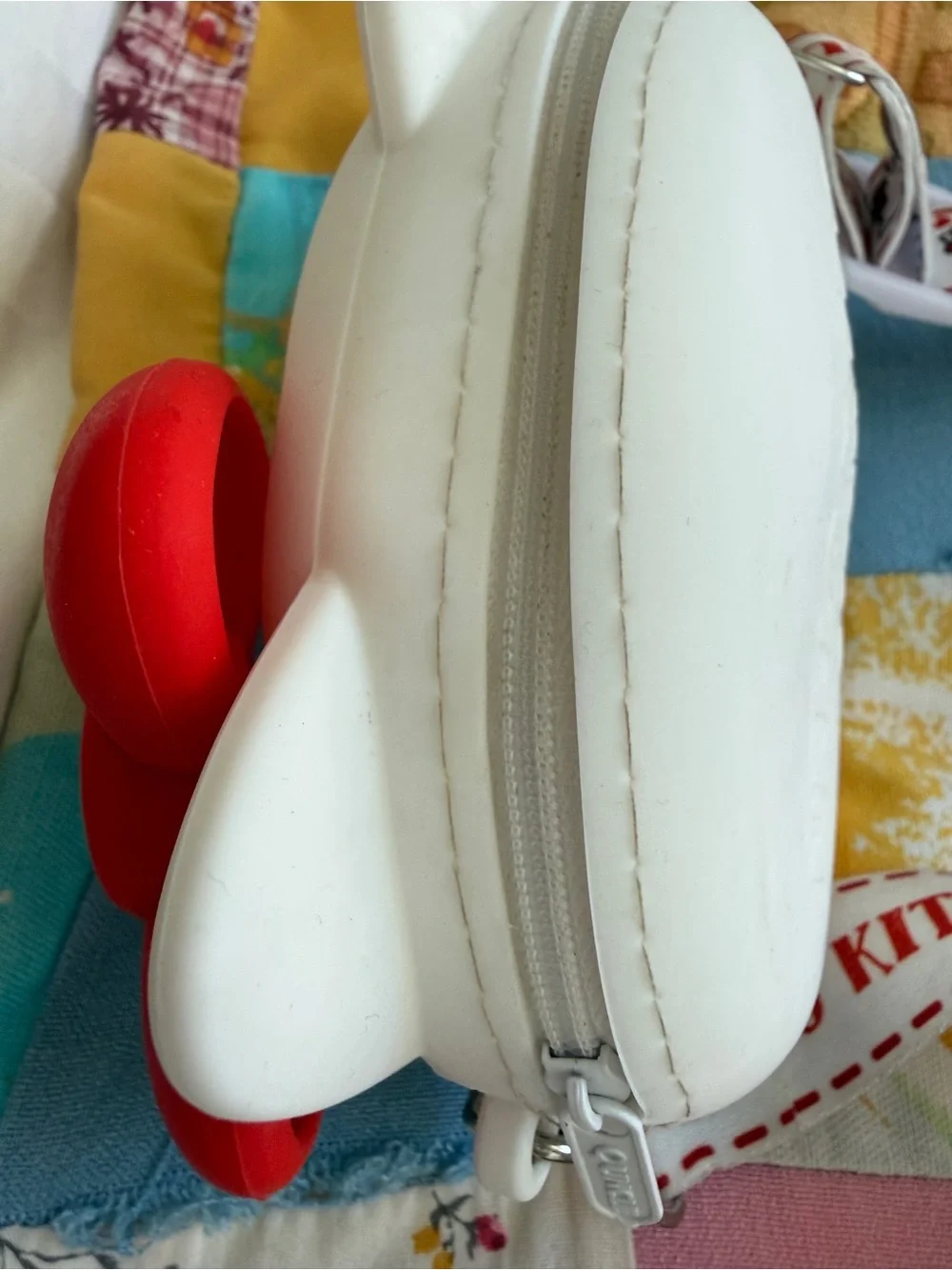 Hello Kitty 3D Silicone Shoulder Purse Crossbody Bag White & Red Silicone Purse